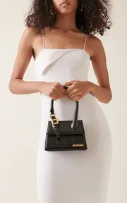 [Jacquemus] Le Chiquito Moyen Croc-Embossed Leather Bag