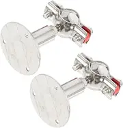 2Pcs Adjustable Stainless Steel Hose Clamps Durable Tube Bracket Clips for Sealing Gas Hoses Automotive Home Appliances and Machinery Applications