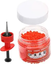 Red Worm Clip Fishing Gear Bloodworm Hanger Worm Clamps Portable and for Outdoor Fishing