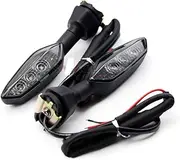 LED Turn Signal Light For Z1000SX Z1000 Z750 ER-6F NINJA H2 250 300 400 650 1000 ZX25R ZX6R ZX10R Motorcycle Indicator (Smoke)
