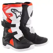 Alpinestars Tech 3S KIDS MX ATV Boots - Black/White/Red Fluorescent - Size 3