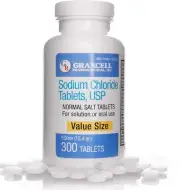 Sodium Chloride Tablets 1gm | Electrolyte Salt for POTS Syndrome and Dysautonomi