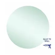 Thermogroup Rio Polished Edge Round Mirror - 800mm dia Glue-to-Wall RR8080GT