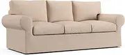 [Comfort Works] Custom Ektorp Sofa Covers, Replacement Slipcover Compatible with IKEA Ektorp Sofa (Natural/Khaki)