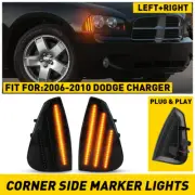 2PC Side LED Parking Marker Turn Lights Signal for Corner Dodge 2006-10 Charger