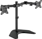 Dual Monitor Stand for 13''-27''Computer Screens,Full Motion Swivel Monitor D...