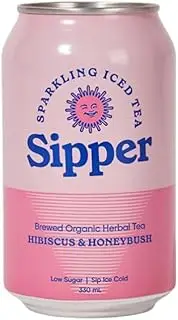 Sipper Hibiscus and Honeybush Sparkling Iced Tea 300 ml (Pack of 24)