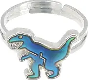 [WATIIFUFU] Dinosaur Colour Changing Ring for Children Mood Emotion Ring Vintage Rings for Women Kids Cartoon Mood Ring Mood Rings for Children Feeling Ring Zinc Alloy, 2x1.4cm, Zinc alloy, No Gemstone