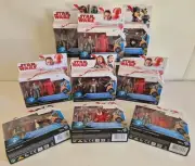 Bundle X 9 Hasbro Star Wars Rey Praetorian Guard Baze Boba Force Link Figure Toy