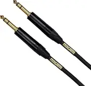 Mogami GOLD TRS-TRS-10 Balanced Audio Patch Cable 1/4 TRS Male Plugs Gold Contacts Straight Connectors 10 Foot