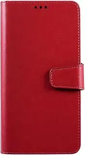 LCEHTOGYE Cover for Xiaomi 13T Pro, PU Bracket Shell Back Case Bumper Protective Case for Xiaomi 13T Pro-YS61 - Red