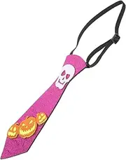 [TOGEVAL] Creepy Scarf Scarf for Men Cloth Purple Halloween Ornament Mens Necktie