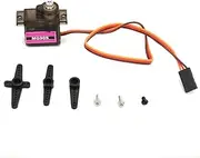 Digital & Simulation Servo Metal Gear, Low Noise Steering Gear,for 3 Flight,Helicopters,with 3×Servo Rocker Arm，3× Screw