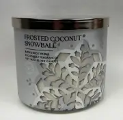 Bath & Body Works Frosted Coconut Snowball 3 Wick Large Scented Candle