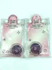 REVLON STREET WEAR Double Scoop Lip Gloss + Glitter FRUITALICIOUS 2 PACK