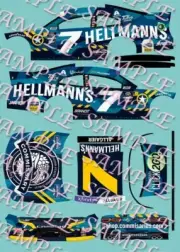2024 Justin Allgaier #7 Hellmann's 1/64Peel&Stick Decals