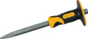 WorksiteWT3114 12" Handguarded Soft Grip Non Slip Pointed Concrete Cold Chisel