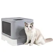 Cat Litter Box Enclosure with Portable Scoop Drawer