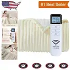 Elegant Electric Blanket - Sherpa Comfort with Remote Control, 5 Heating Levels