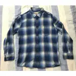 8.5成新 HOLLISTER 藍白色格紋襯衫 S號 100%棉