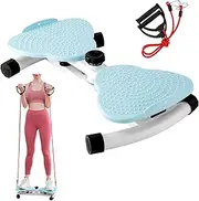 Waist Twister Board twisting machine exercise twist ab training – Noiseless Fitness Tool with Loop Resistance Bands, Foot Massage, and Core Workout for Belly Fat Loss