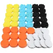 50pcs 80mm Buffing Polishing Sponge Pads Kit Car Polishing Tool Cleaning Tool