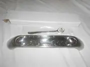 SILVER OLIVE TRAY WITH HOLED SPOON NEW IN BOX