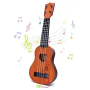 Kids Toy Classical Ukulele Guitar Musical Instrument, Brown Brown1