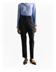 [Trenery] Yarn Dyed Wool Blend Tailored Trouser in Night Sky