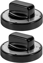 iplusmile 2pcs High Temperature Resistant Gas Grill Knobs Cooker Control Switch Stylish Design for Commercial Kitchen Appliances Compatible with Ovens and Cooktops