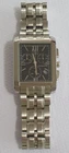 Citizen Eco-Drive Chronograph slim silver black watch H501-SO66719 HST NOS