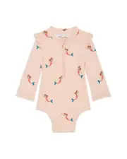 Miles The Label Girls' Printed Long Sleeved Swimsuit - Baby