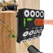 Drill Guide, 30 45 90 Angled Drill Guide Jig with 2 Torpedo Level 4 Sizes