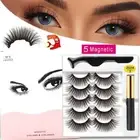 Tweezer 3D False Eyelashes Lashes Extension Magnetic Eyelashes and Eyeliner Set