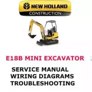 NEW HOLLAND E18B MINI EXCAVATOR MANUAL SHOP SERVICE REPAIR ENGINE PDF