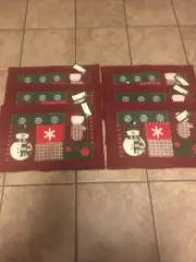 Set of 6 Christmas Placemats for Holiday Home Dining Decoration 13 X 19”. NWT