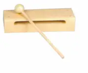 MANO PERCUSSION Rectangular Tone Block Kids Education, Beater Included