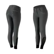 Womens Silicone Full Seat Riding Breeches - Anthracite