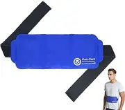 Koo-Care Large Ice Pack Gel Hot Cold Therapy Pack - Wraps Around Shoulder Waist & Lower Back Belly Thigh Knee Shin Ankle - Great for Injury Sprain Bruise - 15 x 5.9