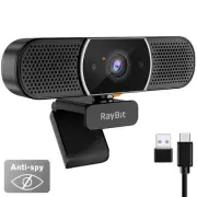 3 in 1 Webcam - 2K HD USB C Webcam with Microphone and Speaker, Stereo Sound ...