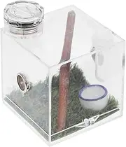 Totority Spider Habitat Storage Box Micro Spider Living Habitat Carrier with Lamp for Jumping Spiders Lightweight Design for Easy Observation and Feeding Safe Material for Pet Growth