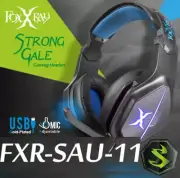 Gaming Headset LED Mic On/Off Switch USB Headphone Volume Control PC PS4 Laptop