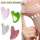 Rose Quartz Resin Roller & Gua Sha Face Body Therapy Massager I9C5