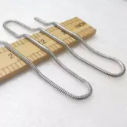 3mm Top Bulk 316L Stainless Steel Link silver Round snake Chain 1/3/5/10M