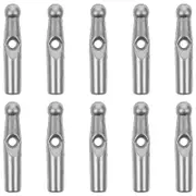 10Pcs Umbrella Tail Beads Replacement Umbrella Beads Plastic Umbrella Tail Beads Umbrella Bone Covers Silver 2.10X0.40X0.40CM