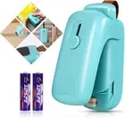 Mini Bag Sealer, Handheld Heat Vacuum Sealer, 2 in 1 Heat Sealer and Cutter with