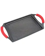 MasterPan Nonstick Grill Plate With Silicone Handles NoSize NoColor