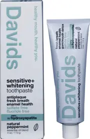 Davids Toothpaste Sensitive + Whitening Peppermint 113g