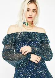 Shooting Starz Sheer Top