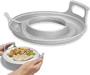 Microwave Cool Caddy with Handles, Microwave Insulated Tray with Handles, Microwave Dish Bowl Holder, Microwave Cooling Rack, Heat Resistant Microwave Bowl Holder